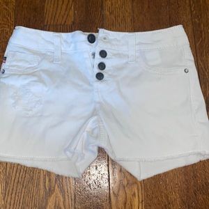 Vigoss white jean shorts